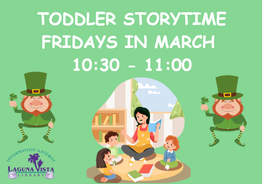 Toddler Story Time Friday's in March